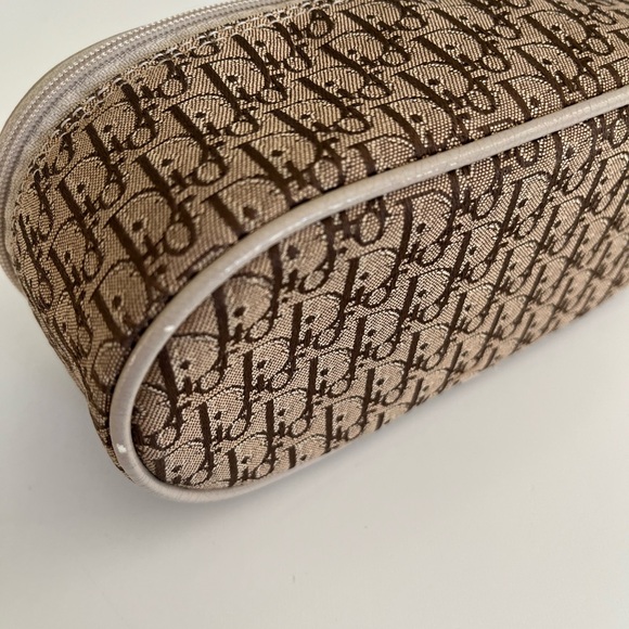 Auth VTG DIOR Monogram Canvas Cosmetics Bag - Picture 6 of 9